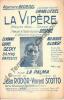 Partition de la chanson : Vipère (La)       Chanson vécue Concert Mayol,Alhambra. Georgel - Scotto Vincent - Rodor Jean