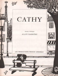 Partition de la chanson : Cathy