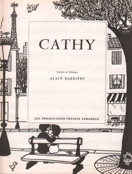 Partition de la chanson : Cathy . Barrière Alain - Barrière Alain - Barrière Alain
