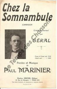 Partition de la chanson : Chez la somnambule Chansonnette Kursaal