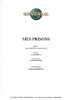 Partition de la chanson : Mes prisons        . Bashung Alain - Bashung Alain - Bashung Alain,Fauque Jean
