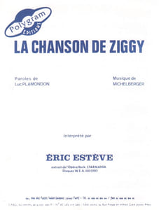 Partition de la chanson : Chanson de Ziggy (La)      Starmania  