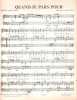 Partition de la chanson : Quand je pars pour        .  - Datin Jacques - Buffet Annabel