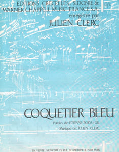 Partition de la chanson : Coquetier bleu