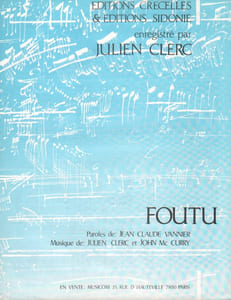 Partition de la chanson : Foutu
