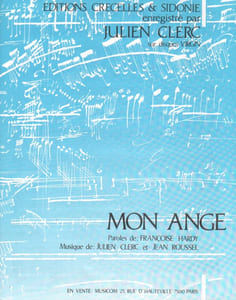 Partition de la chanson : Mon ange
