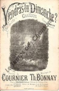 Partition de la chanson : Viendras-tu Dimanche ? Bataclan. Gontier - Bonnay Th. - Cournier