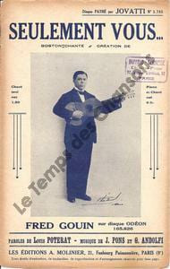 Partition de la chanson : Seulement vous ...