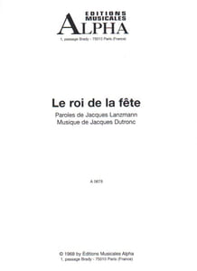 Partition de la chanson : Roi de la fête (Le)
