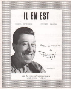 Partition de la chanson : Il en est
