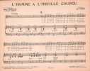 Partition de la chanson : Homme à l'oreille coupée (L')        . Ferrat Jean - Ferrat Jean - Senlis Michelle,Delécluse Claude