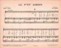 Partition de la chanson : P'tit jardin (Le)        . Ferrat Jean - Ferrat Jean - Senlis Michelle