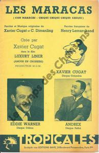 Partition de la chanson : Maracas (Les) Luxury liner (Amour en croisière)