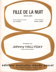 Partition de la chanson : Fille de la nuit