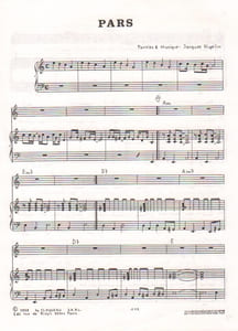 Partition de la chanson : Pars