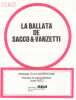 Partition de la chanson : La ballata de Sacco et Vanzetti      Sacco et Vanzetti  . Baez Joan - Morricone Ennio - Baez Joan