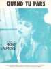Partition de la chanson : Quand tu pars        . Laurens Rose - Goussaud Jean-Pierre - Cabrel Francis