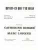 Partition de la chanson : Qu'est-ce que t'es belle        . Lavoine Marc,Ringer Catherine - Aboulker Fabrice - Lavoine Marc,Mithois Patrice