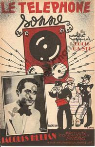 Partition de la chanson : Téléphone sonne (Le)     Tampon   . Hélian Jacques - Gasté Louis - Gasté Louis