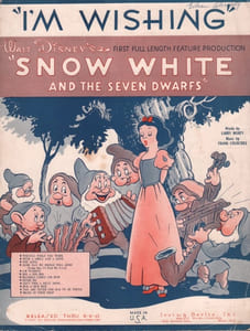 Partition de la chanson : I'm wishing Blanche-neige ( Snow white and the seven dwarfs )