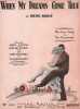 Partition de la chanson : Whenmy dreams come true Avec Marie Eaton, Oscar Haw et les Marx Brothers     Cocoanuts (The) Film  .  - Berlin Irving - ...