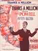 Partition de la chanson : Thanks a million Avec Dick Powell, Ann Dvorak, Fred Allen, Patsy Kelly, Rubinoff, Paul Whiteman     Thanks a million  .  - ...