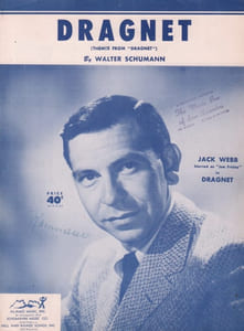 Partition de la chanson : Dragnet / Danger ahead partition 2 titres pour piano
