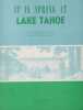 Partition de la chanson : It is spring at Lake Tahoe        .  - Hobson Betz Mabel - Hobson Betz Mabel