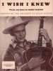 Partition de la chanson : I wish i knew Arrangement for Hawaiian and Electric guitar ( note and Diagram )       . Hewitt Dolph - Oakton Sandy - Oakton ...