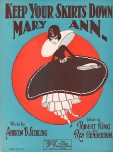 Partition de la chanson : Keep your skirts down, Mary Ann