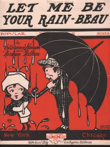 Partition de la chanson : Let me be your rain-beau        