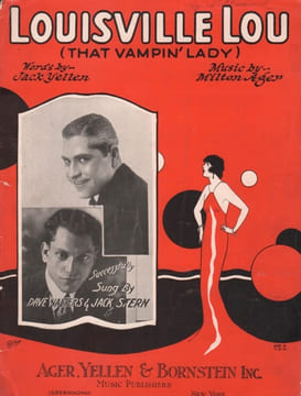 Partition de la chanson : Louisville Lou ( That vampin' Lady ) . - Ager Milton - Yellen Jack