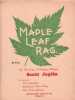 Partition de la chanson : Maple leaf Lag        .  - Joplin Scott - 