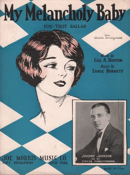 Partition de la chanson : My Melancholy Baby . Johnson Johnny - Burnett Ernie - Norton Geo A.