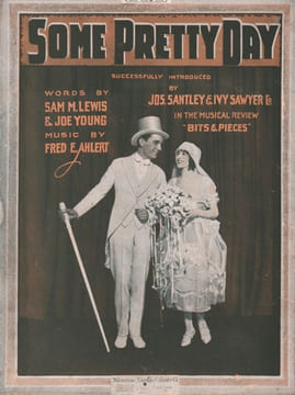 Partition de la chanson : Some Pretty Day Edition originale américaine , partition piano et chant avec en couverture les interprètes Jos. Santley et ...