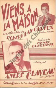 Partition de la chanson : Viens à la maison ...        
