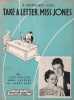 Partition de la chanson : Take a letter, Miss Jones        . Lloyd Shirley,Kay Herbie - Shay Larry,Holzer Lou,Laurent Anne - Shay Larry,Holzer ...