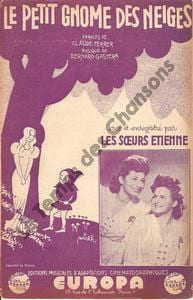 Partition de la chanson : Petit gnome des neiges (Le)