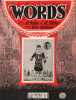 Partition de la chanson : Words Edition originale américaine , partition piano et chant avec en couverture l’interprète AL Tucker and his Society ...
