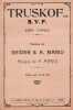 Partition de la chanson : Truskof ... S.V.P.       Sc&egrave;ne Comique .  - Mario A. - Seider Charles,Mario A.
