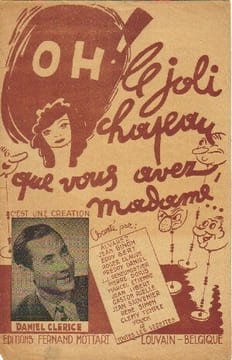 Partition de la chanson : Oh ! Le joli chapeau que vous avez, madame        . Clérice Daniel - Dearly - Johnny B.