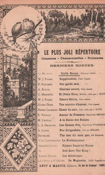 Partition de la chanson : Idylle rouge . - Picquet Georges - Gay Paul,Saint-Gilles