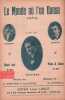 Partition de la chanson : Monde o&ugrave; l'on danse (Le)        . Charco Louis,Norvers,Jouans - Nannelli Silvio-S&eacute;bastieno - Hens Juan,Norvers