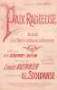 Partition de la chanson : Paix radieuse Duo pour T&eacute;nor et Basse ou Baryton , cr&eacute;&eacute; par M.M. Giberge et Hutin      Chanson duo .  - Stoupanse Al. - ...