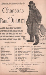 Partition de la chanson : Petit chagrin Répertoire des Chansons du Chat Noir