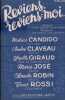 Partition de la chanson : Reviens, reviens-moi ...        . Robin Claude,Rossi Tino,Claveau Andr&eacute;,Marie-Jos&eacute;,Candido Maria,Giraud Yvette - Denoncin ...