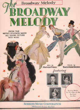 Partition de la chanson : Broadway Melody (The) Avec Charles King, Bessie Love et Anita Page Broadway melody (The) . - Brown Nacio Herb - Freed ...