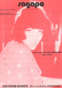 Partition de la chanson : Sagapo ( das heisst , ich liebe dich )        