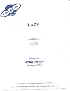 Partition de la chanson : Lazy