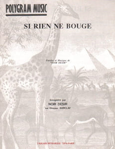 Partition de la chanson : Si rien ne bouge        